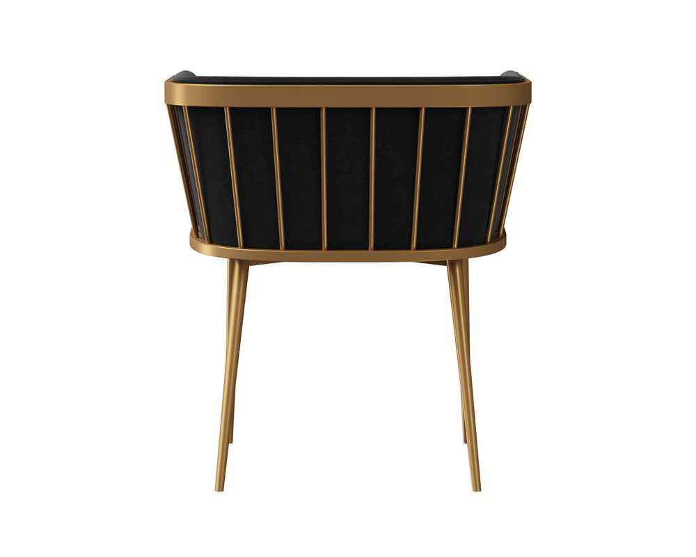 Sunpan - Ikon Caily Dining Armchair - Abbington Black - 106415 veiw 4