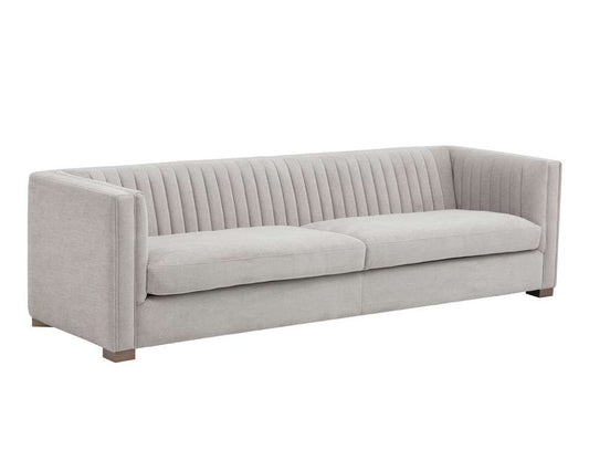 Sunpan - Club Collection Caitlin Sofa - Hemingway Silver - 102577 veiw 1