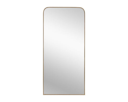 Sunpan - Calabasas Floor Mirror - Brass - 106554 view 1