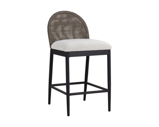 Sunpan - Calandri Counter Stool - Black - Louis Cream - 111683 view 1