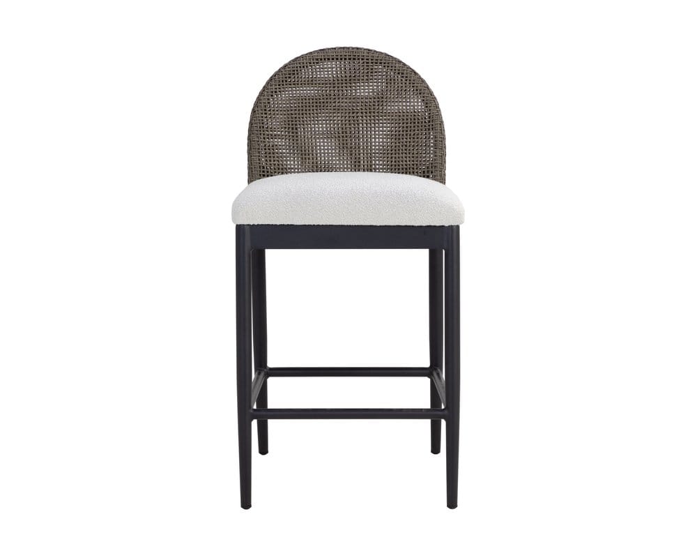 Sunpan - Calandri Counter Stool - Black - Louis Cream - 111683 view 2