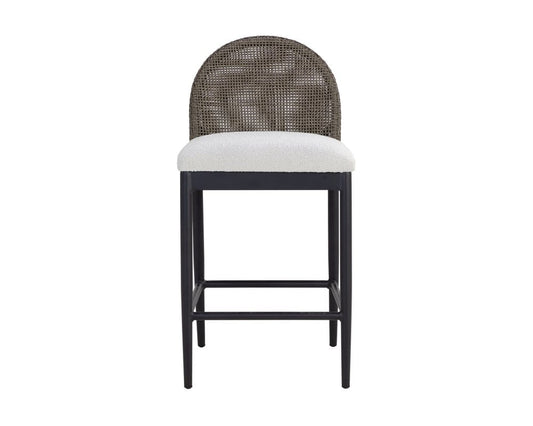 Sunpan - Calandri Counter Stool - Black - Louis Cream - 111683 view 2