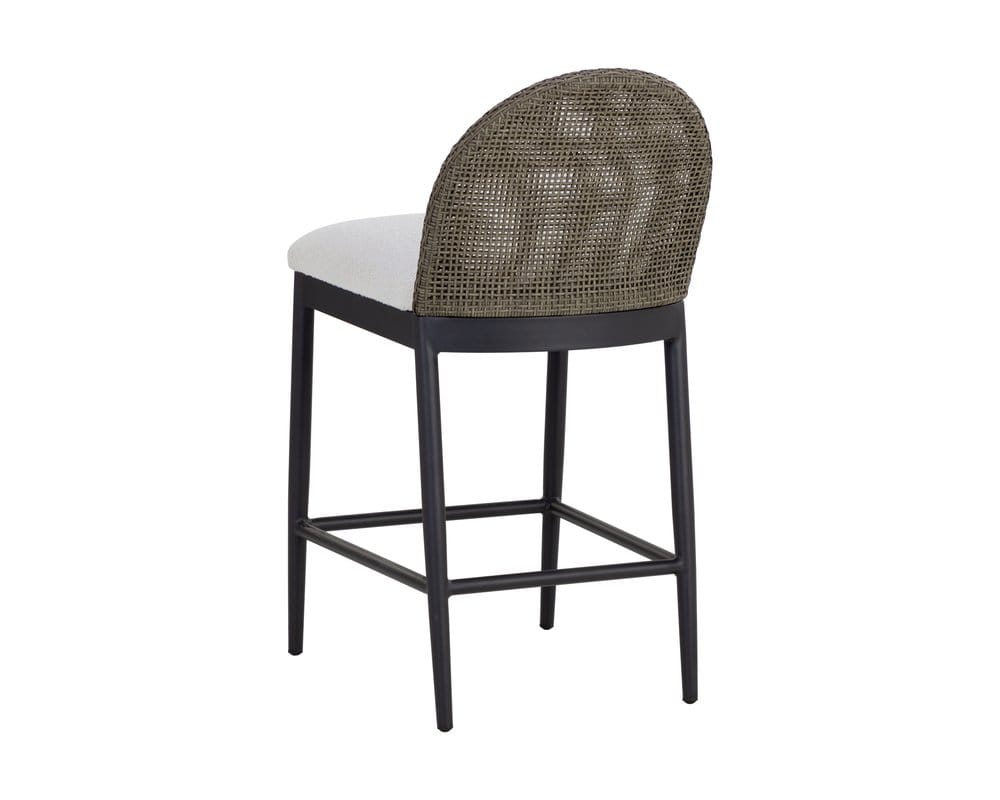 Sunpan - Calandri Counter Stool - Black - Louis Cream - 111683 view 4