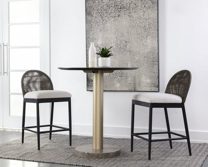 Sunpan - Calandri Counter Stool - Black - Louis Cream - 111683 view 5