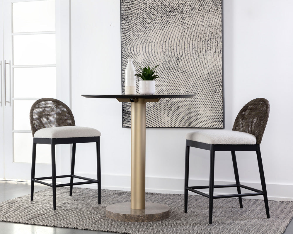 Sunpan - Calandri Counter Stool - Black - Louis Cream - 111683 view 8