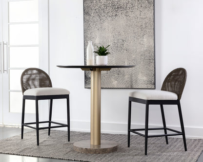 Sunpan - Calandri Counter Stool - Black - Louis Cream - 111683 view 8