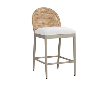 Sunpan - Calandri Counter Stool - Natural - Louis Cream - 111598 veiw 1
