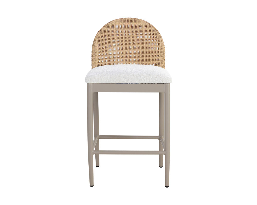 Sunpan - Calandri Counter Stool - Natural - Louis Cream - 111598_CLOSEOUT view 2