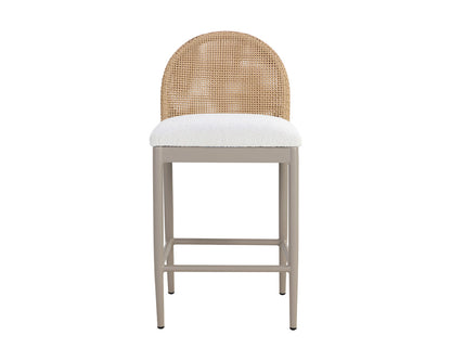 Sunpan - Calandri Counter Stool - Natural - Louis Cream - 111598_CLOSEOUT view 2