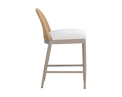 Sunpan - Calandri Counter Stool - Natural - Louis Cream - 111598_CLOSEOUT view 3