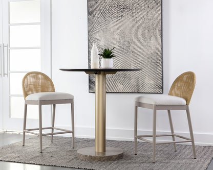 Sunpan - Calandri Counter Stool - Natural - Louis Cream - 111598_CLOSEOUT view 8