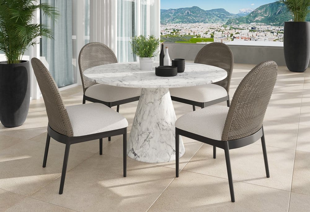 Sunpan - Calandri Dining Chair - Black - Louis Cream (Set Of 2) - 111684 view 5