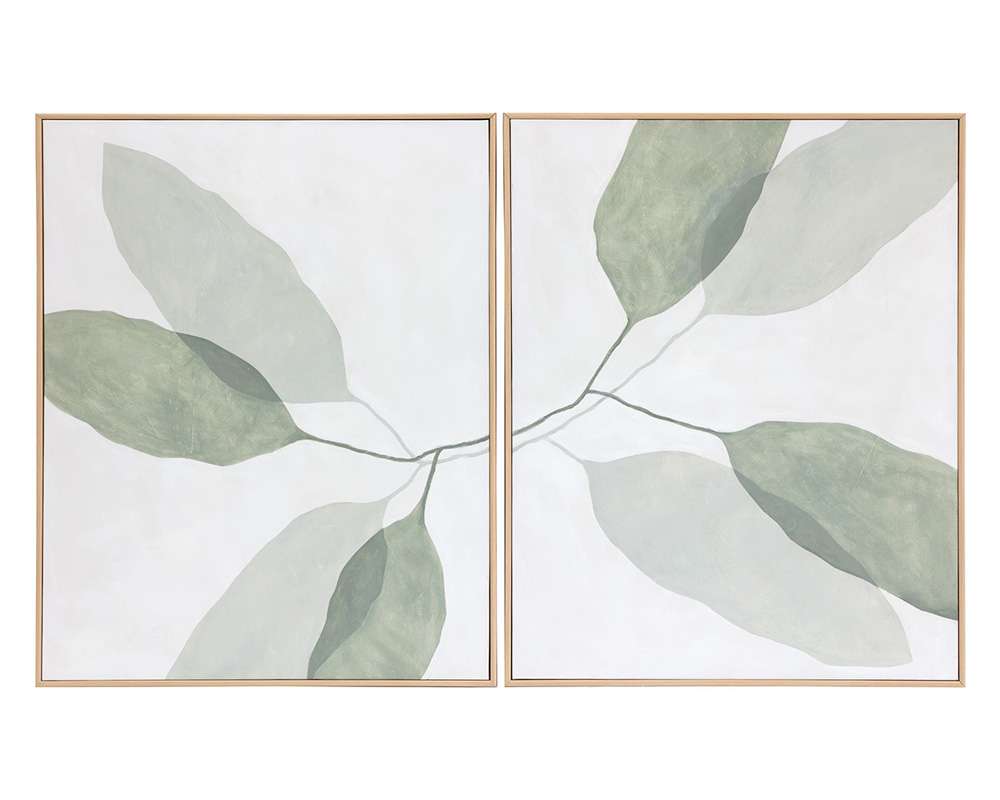 Sunpan - Calm Reflection (Set Of 2) - 40in X 50in - Natural Floater Frame - A0363 veiw 1