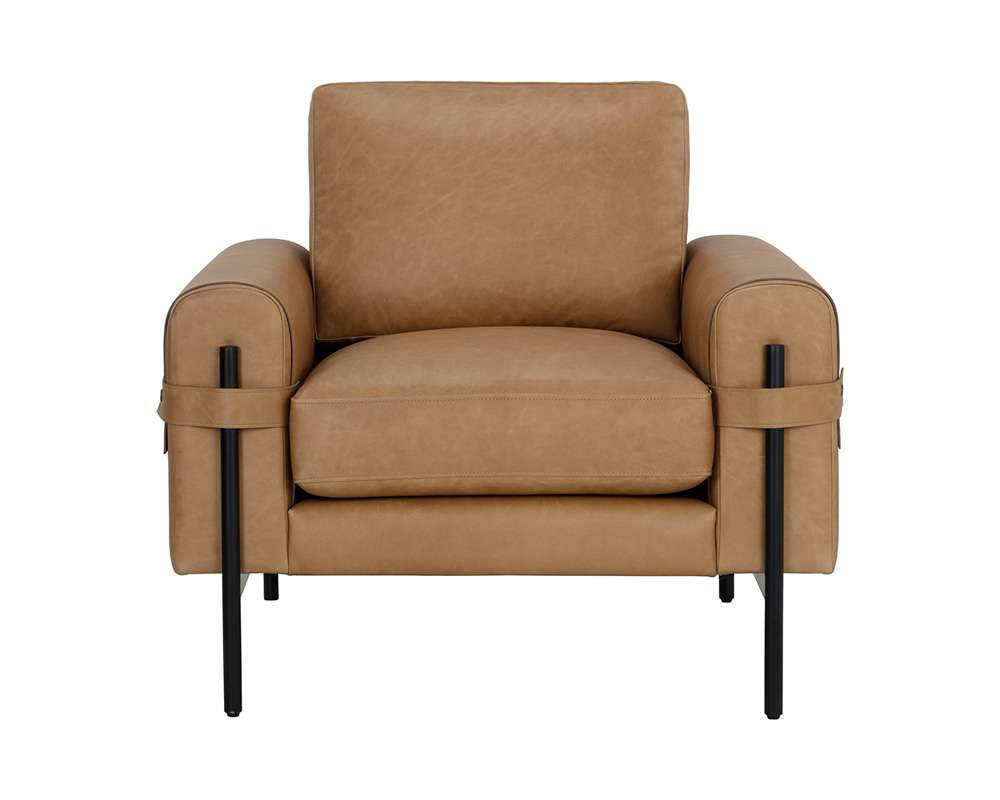 Sunpan - Westport Camus Armchair - Ludlow Sesame Leather - 111588 veiw 2