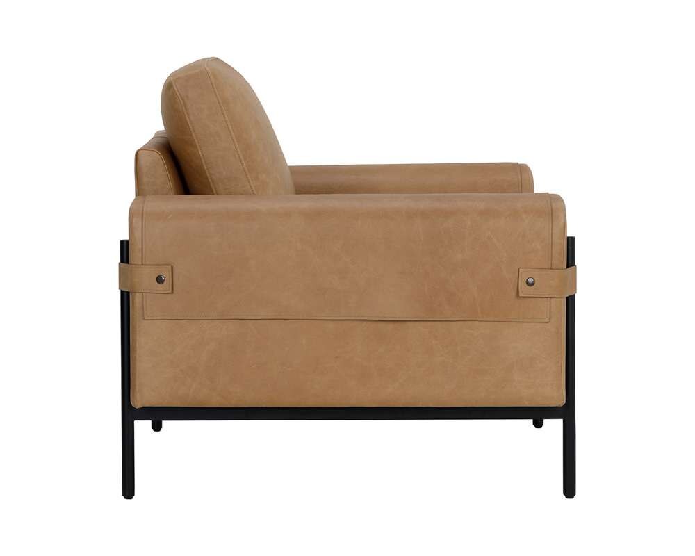 Sunpan - Westport Camus Armchair - Ludlow Sesame Leather - 111588 veiw 3