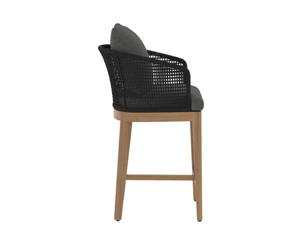 Sunpan - Capri Counter Stool - Natural - Gracebay Grey - 110439 veiw 2