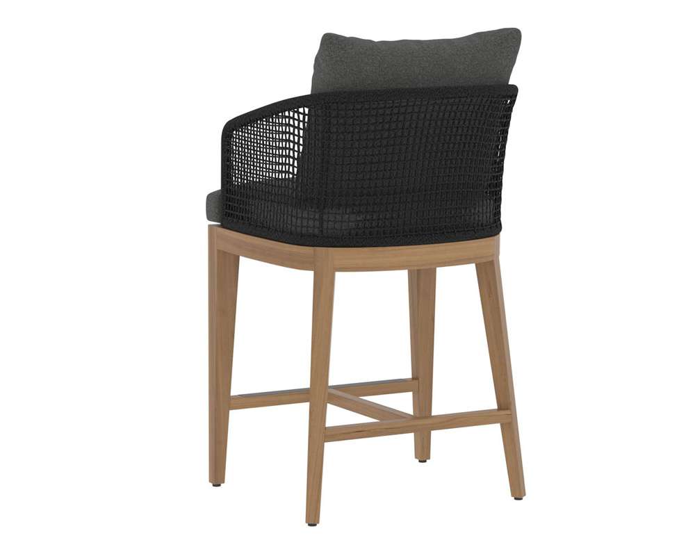 Sunpan - Capri Counter Stool - Natural - Gracebay Grey - 110439 veiw 3