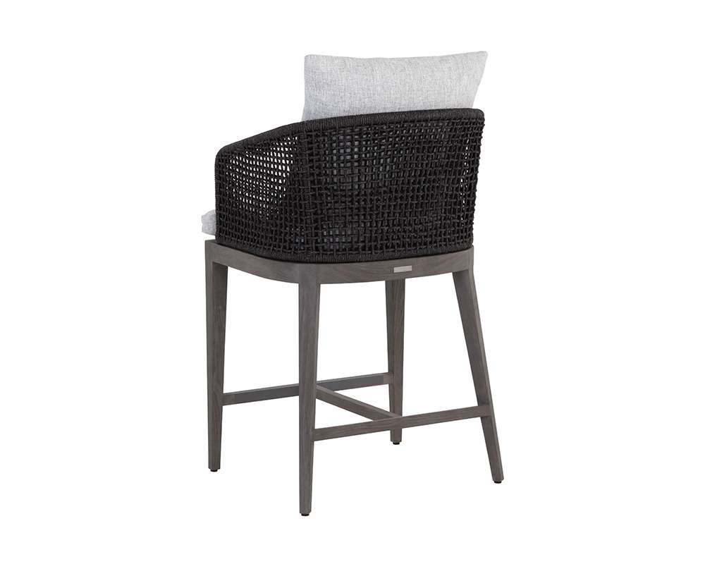 Sunpan - Capri Counter Stool - Smoke Grey - Copacabana Marble - 109527 veiw 3