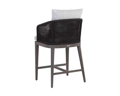 Sunpan - Capri Counter Stool - Smoke Grey - Copacabana Marble - 109527 veiw 3