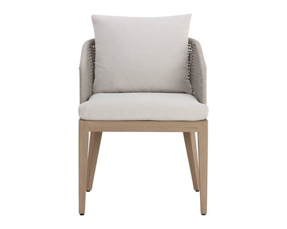 Sunpan - Capri Dining Armchair - Drift Brown - Palazzo Cream - 110943 view 2