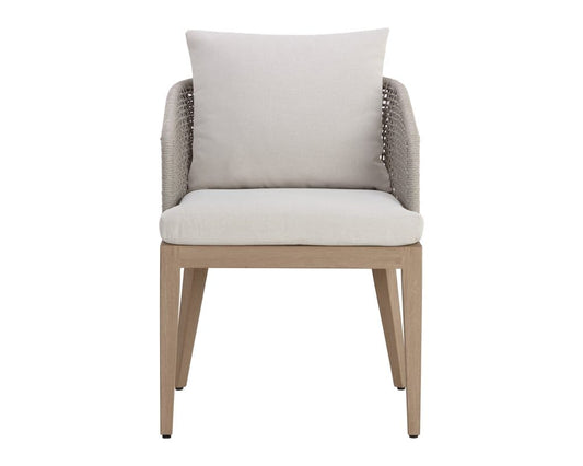 Sunpan - Capri Dining Armchair - Drift Brown - Palazzo Cream - 110943 view 2