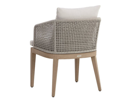 Sunpan - Capri Dining Armchair - Drift Brown - Palazzo Cream - 110943 view 4