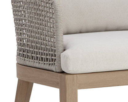 Sunpan - Capri Dining Armchair - Drift Brown - Palazzo Cream - 110943 view 5