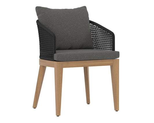 Sunpan - Capri Dining Armchair - Natural - Gracebay Grey - 109476 view 1