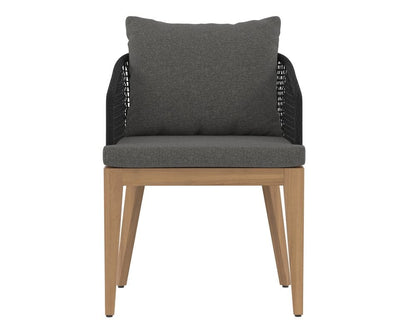 Sunpan - Capri Dining Armchair - Natural - Gracebay Grey - 109476 view 2