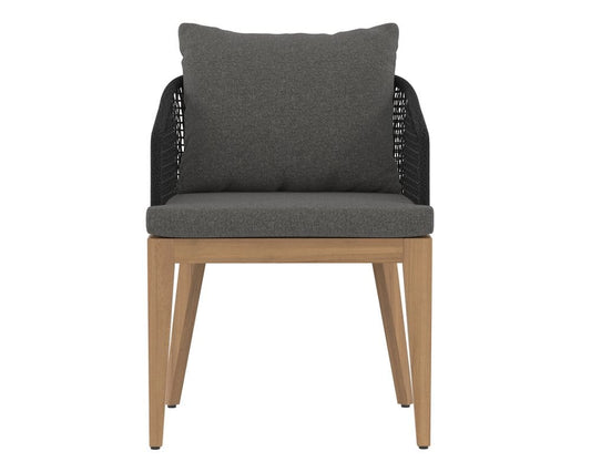 Sunpan - Capri Dining Armchair - Natural - Gracebay Grey - 109476 view 2