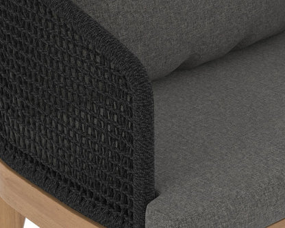 Sunpan - Capri Dining Armchair - Natural - Gracebay Grey - 109476 view 5