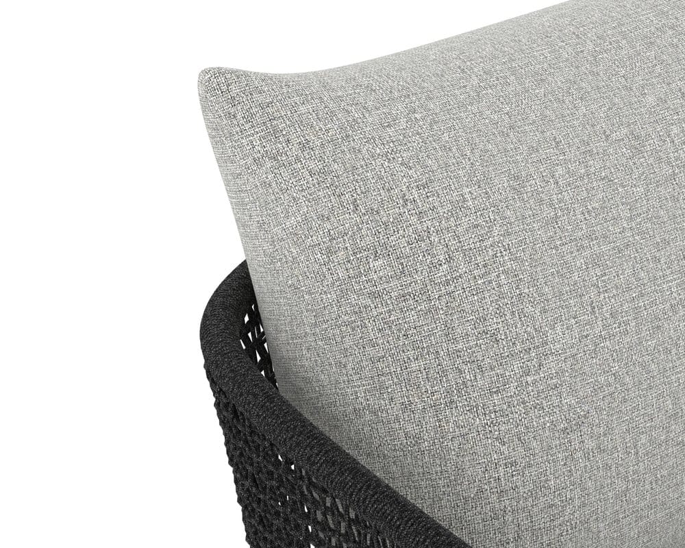 Sunpan - Capri Dining Armchair - Smoke Grey - Copacabana Marble - 109477_CLOSEOUT view 10