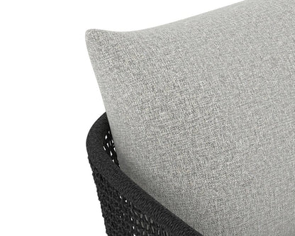 Sunpan - Capri Dining Armchair - Smoke Grey - Copacabana Marble - 109477_CLOSEOUT view 10