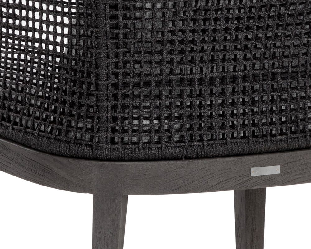 Sunpan - Capri Dining Armchair - Smoke Grey - Copacabana Marble - 109477_CLOSEOUT view 12