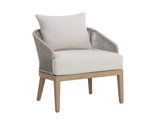 Sunpan - Capri Lounge Chair - Drift Brown - Palazzo Cream - 110946 view 1