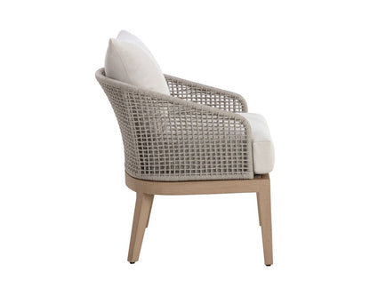 Sunpan - Capri Lounge Chair - Drift Brown - Palazzo Cream - 110946 view 3