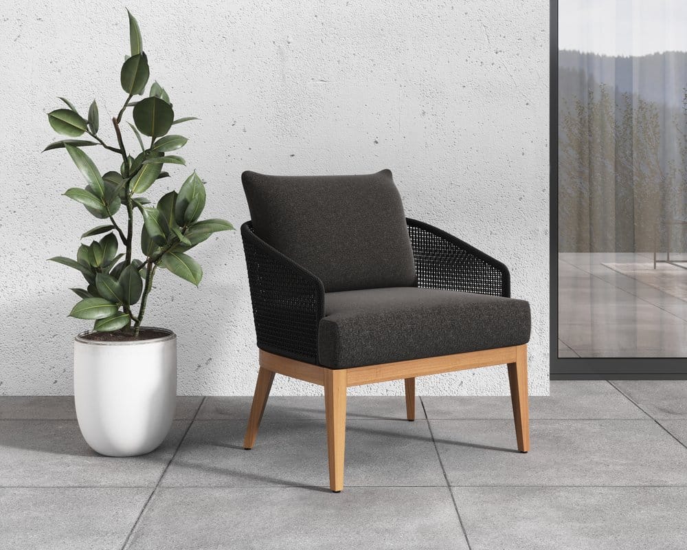 Sunpan - Capri Lounge Chair - Natural - Gracebay Grey - 109478 view 6