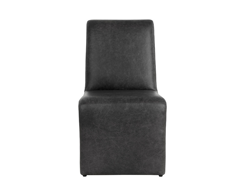 Sunpan - 5West Cascata Dining Chair - Marseille Black Leather - 111293 view 2