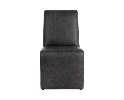 Sunpan - 5West Cascata Dining Chair - Marseille Black Leather - 111293 view 2
