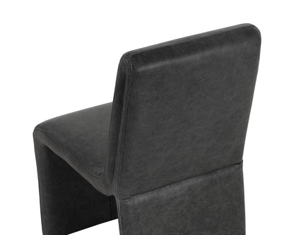 Sunpan - 5West Cascata Dining Chair - Marseille Black Leather - 111293 view 5