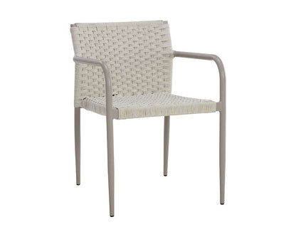 Sunpan - Casella Stackable Dining Armchair - Cream (Set Of 2) - 110979_CLOSEOUT veiw 1