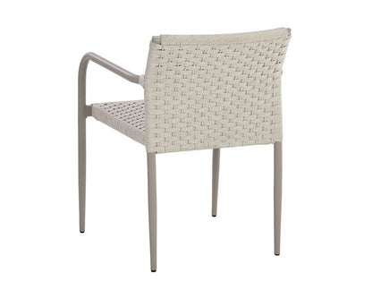 Sunpan - Casella Stackable Dining Armchair - Cream (Set Of 2) - 110979_CLOSEOUT veiw 4