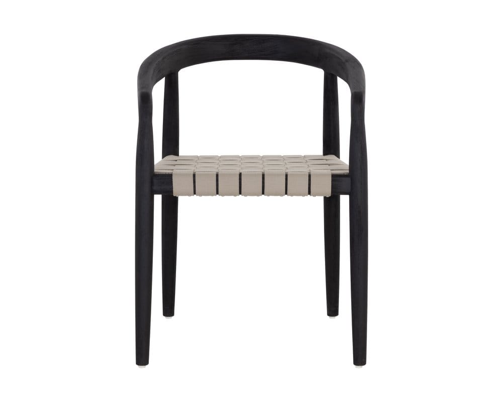 Sunpan - Cayman Dining Armchair - Charcoal - 109043_CLOSEOUT view 2