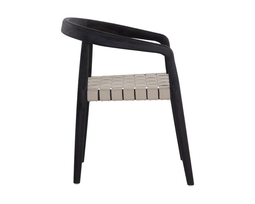 Sunpan - Cayman Dining Armchair - Charcoal - 109043_CLOSEOUT view 3