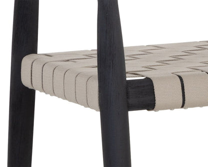 Sunpan - Cayman Dining Armchair - Charcoal - 109043_CLOSEOUT view 5