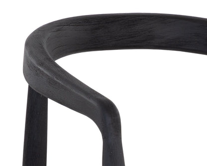 Sunpan - Cayman Dining Armchair - Charcoal - 109043_CLOSEOUT view 6