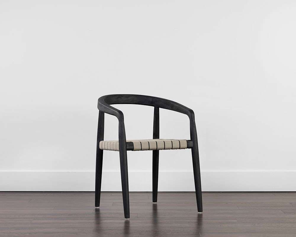 Sunpan - Cayman Dining Armchair - Charcoal - 109043 veiw 5