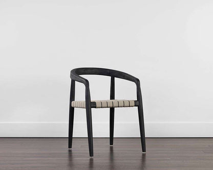 Sunpan - Cayman Dining Armchair - Charcoal - 109043 veiw 5