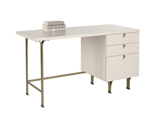 Sunpan - Celine Desk - Cream - 107300 view 1