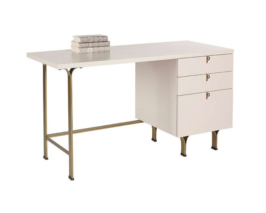 Sunpan - Celine Desk - Cream - 107300 veiw 1